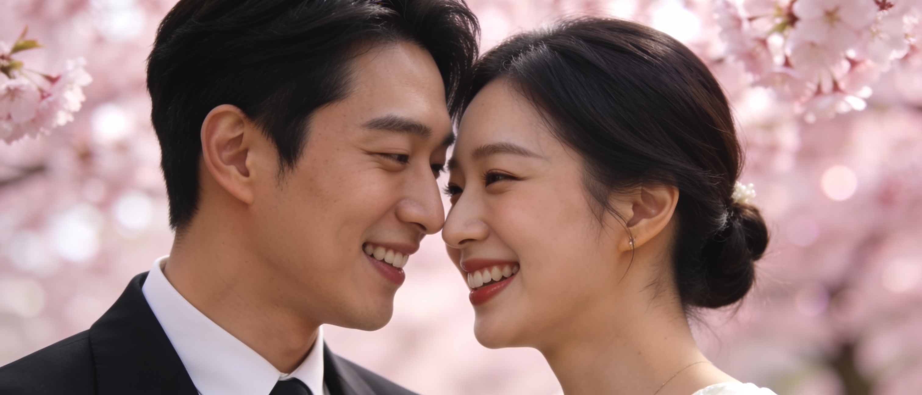 A couple at their wedding ceremony